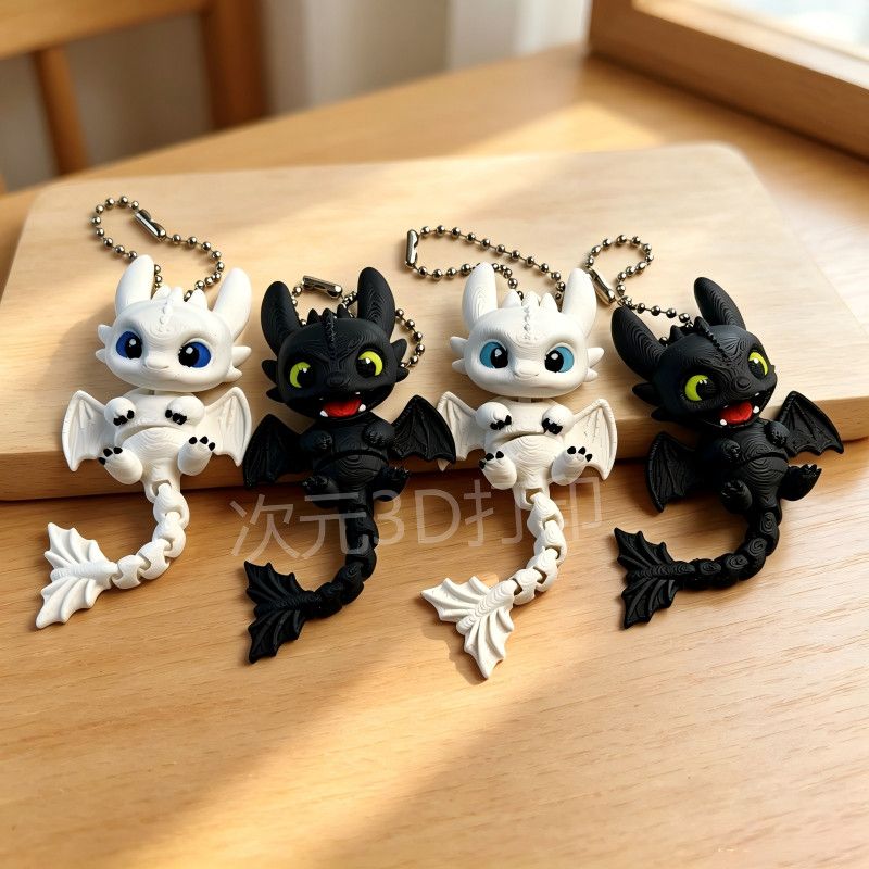 Baby Gear - Porte-clés sans dents, dragon bébé imprimé
