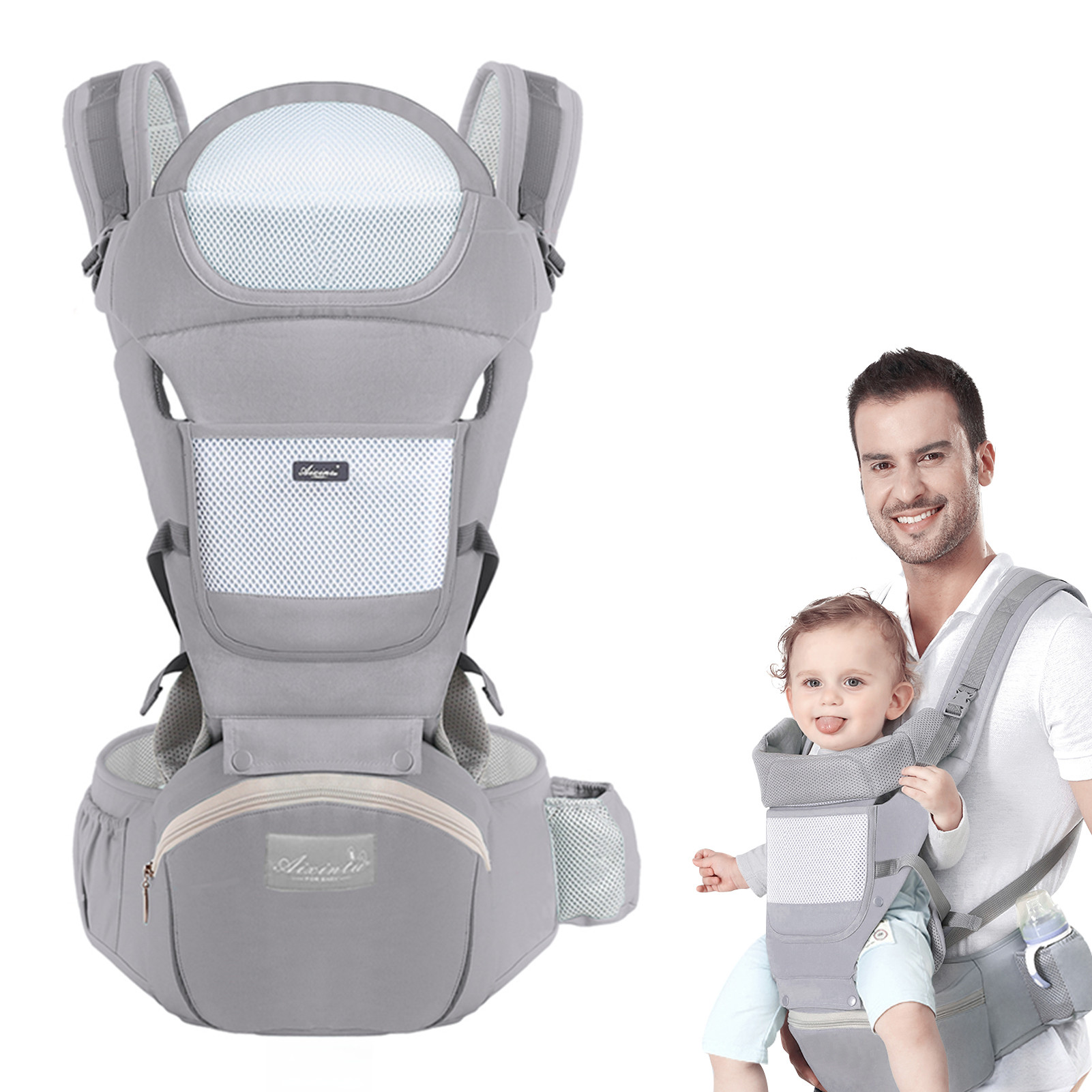Ergonomic Baby Carrier Newborn To Toddler - Porte-bébé ergonomique pour bébé, tabouret de