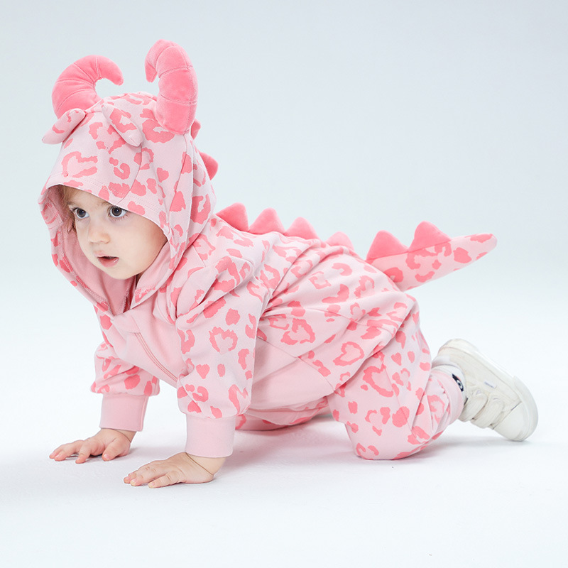 Cotton Baby Onesies Zipper - Printemps Kigurumis bébé filles vêtements mignons