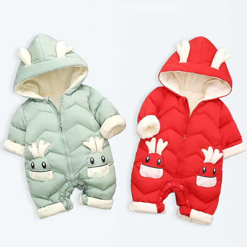 Cotton Baby Onesies Zipper - Barboteuse en velours optique pour bébé,