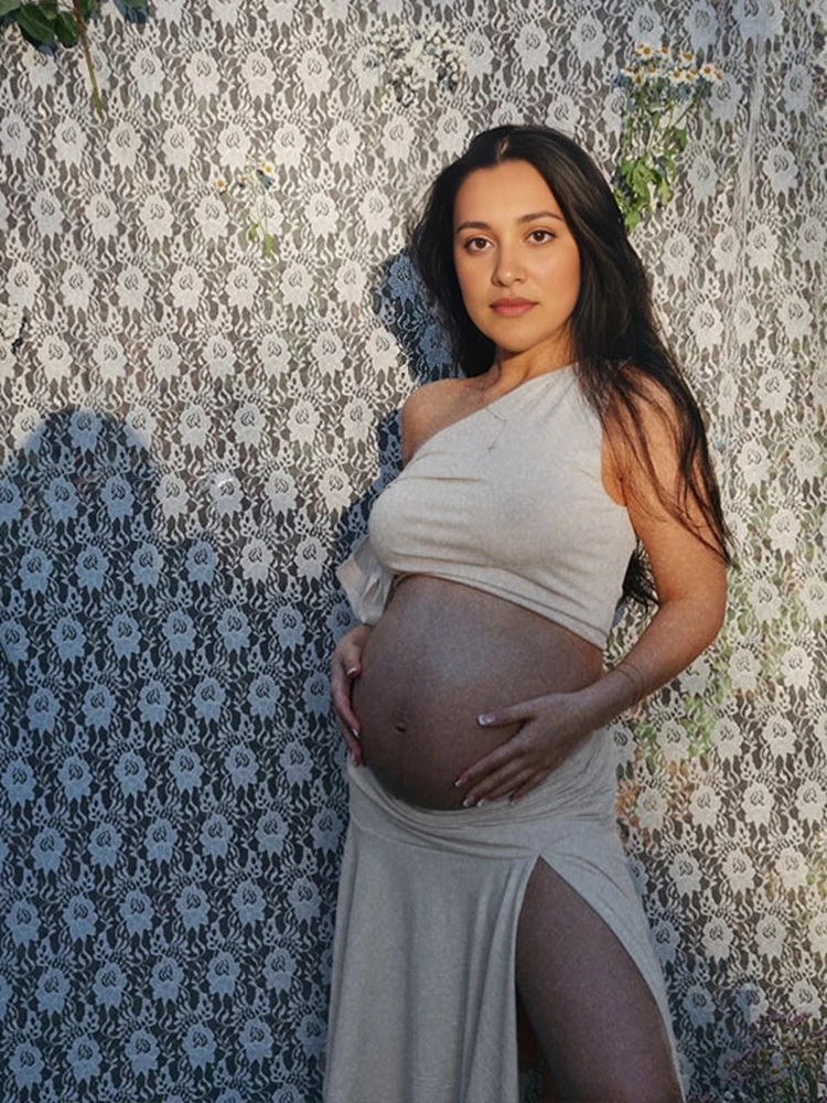 Maternity Wear - Robes de maternité à épaules dénudées,