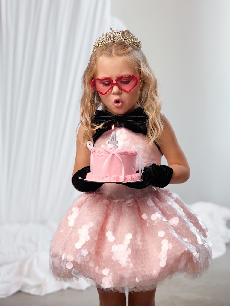 Robe d'anniversaire rose à pai - Toddler Girl Tulle Party Dress avis et prix