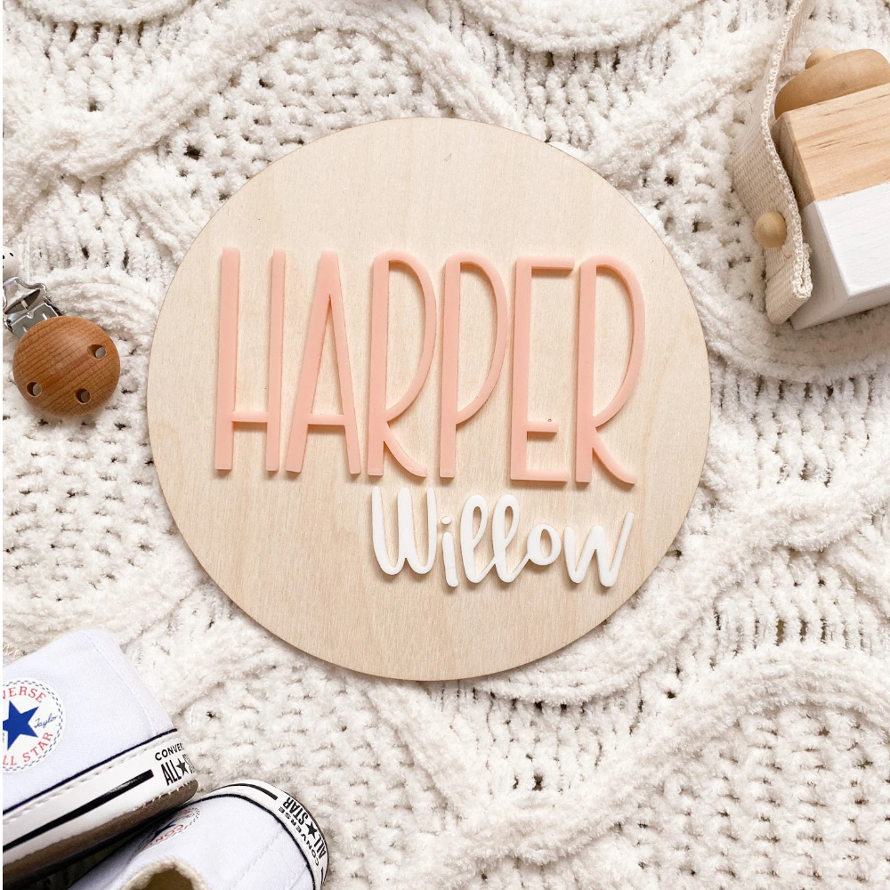 Plaque d'annonce de naissance  - Nursery avis et prix