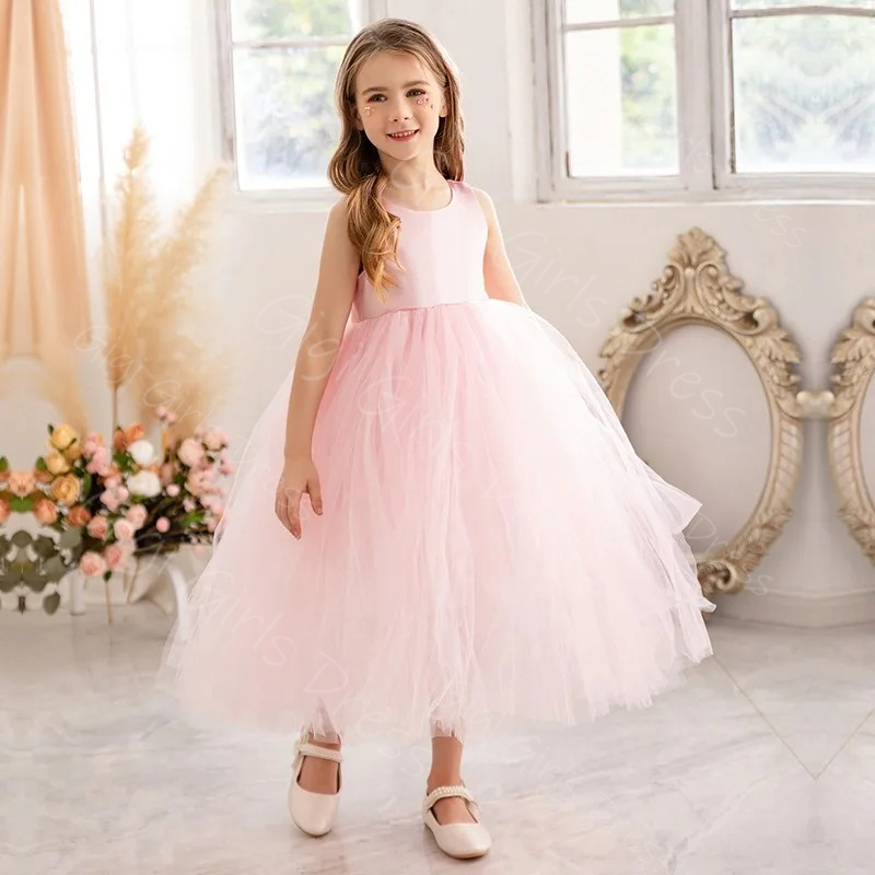 Robe à fleurs bleue pour fille - Toddler Girl Tulle Party Dress avis et prix