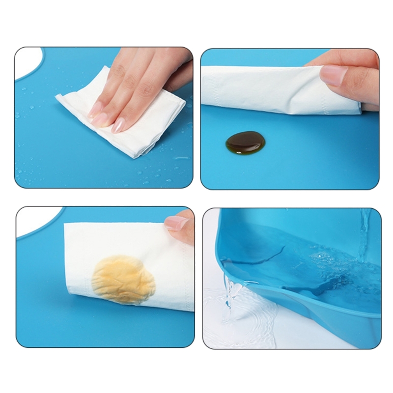 Bavoir en silicone imperméable - Waterproof Baby Bibs Silicone avis et prix