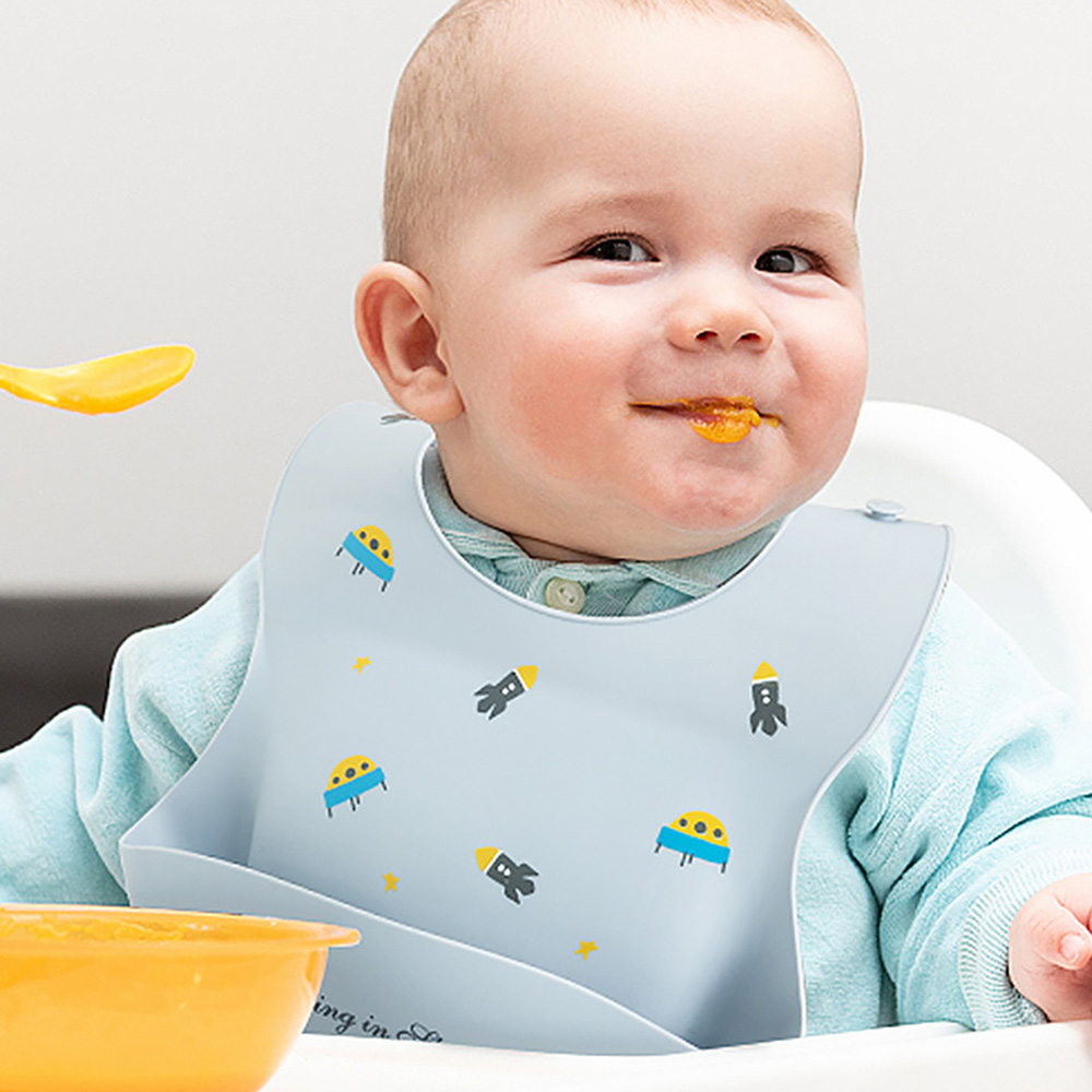 Bavoirs en silicone souple pou - Waterproof Baby Bibs Silicone avis et prix