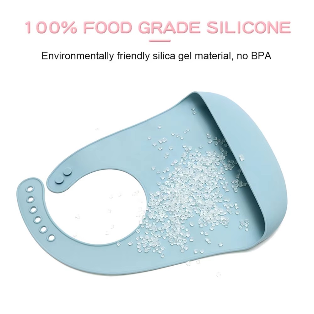 1 pièce de bavoir pour bébé en - Waterproof Baby Bibs Silicone avis et prix