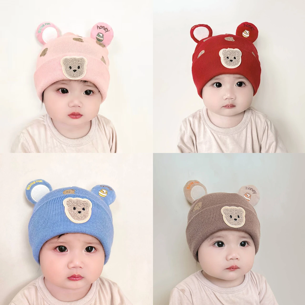 Wnter chaud bébé bonnet chapea - Infant Beanie Hat With Ears avis et prix